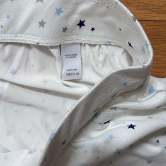 muk luks 2 piece pajama set womens medium stars print new - Picture 5 of 5